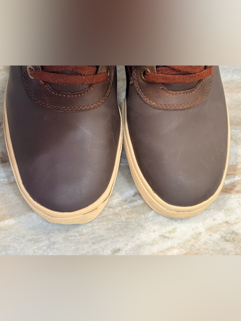 Women’s XTRATUF Dark brown leather lace up deck boots- Size 8.5 - Picture 8 of 8